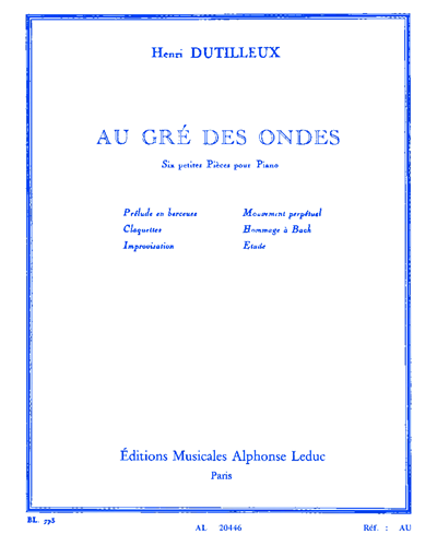Au gré des ondes — 迪蒂耶