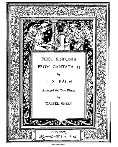 First Sinfonia (from Cantata BWV 35) — Johann Sebastian Bach