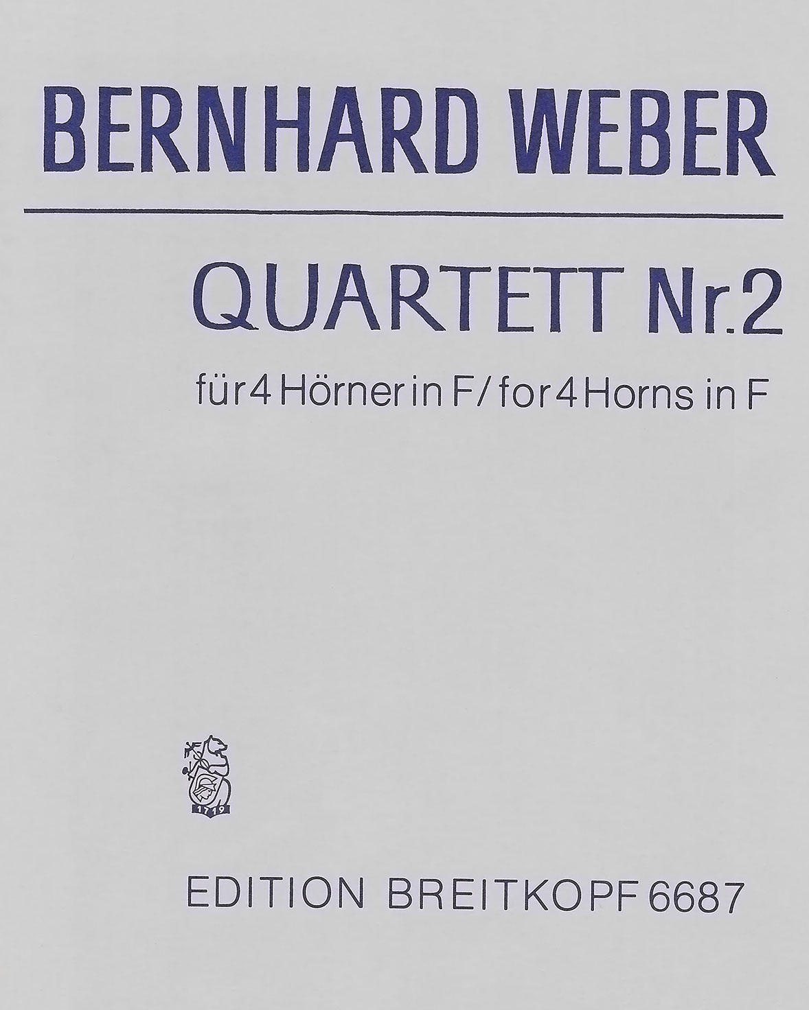 String Quartet No. 2 — Bernhard Weber