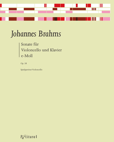 Sonata in E minor, op. 38 — 勃拉姆斯