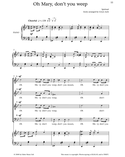 Oh Mary, Don't You Weep — Gwyn Arch