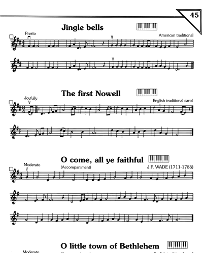 "Jingle Bells" & "The First Nowell" & "O Come All Ye Faithful" & "O Little Town Of Bethlehem" — Christopher Bull