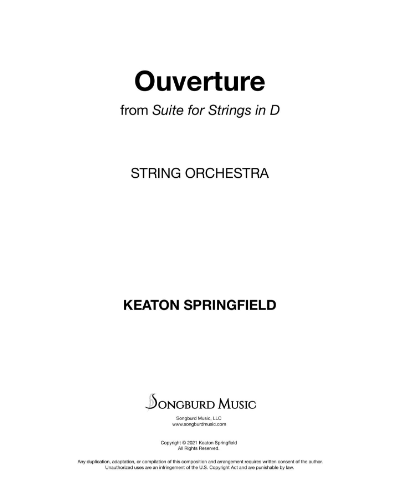 Overture (from 'Suite in D') — Keaton Springfield
