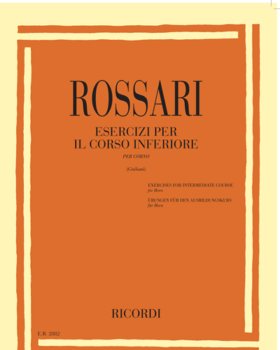 Esercizi per il corso inferiore per corno — Gustavo Rossari