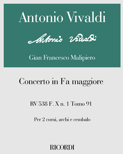 Concerto in F major, RV 538 — 维瓦尔第