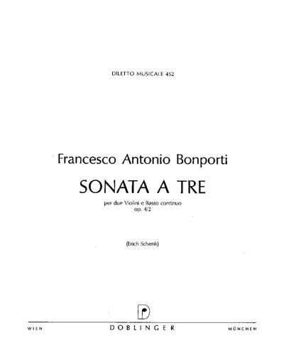 Sonata a Tre in B minor, op. 4/2 — Francesco Antonio Bonporti