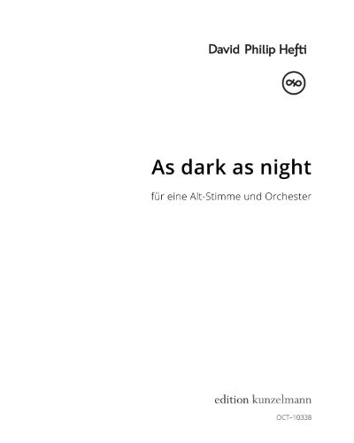 As Dark as Night — David Philip Hefti