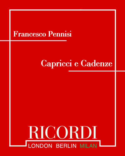 Capricci e Cadenze — Francesco Pennisi