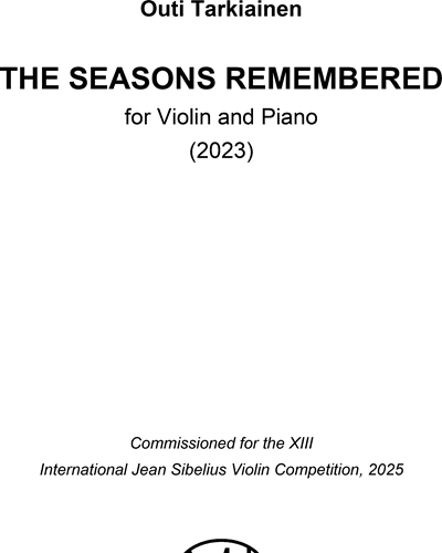 The Seasons Remembered — Outi Tarkiainen