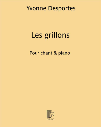 Les grillons (extrait n. 8 de "10 canons à 2 voix") — Yvonne Desportes