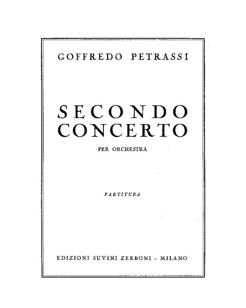 Second Concerto — 彼得拉西