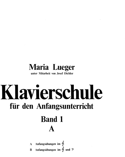 Der Weg zur Musik, Vol. 1a — Maria Lueger