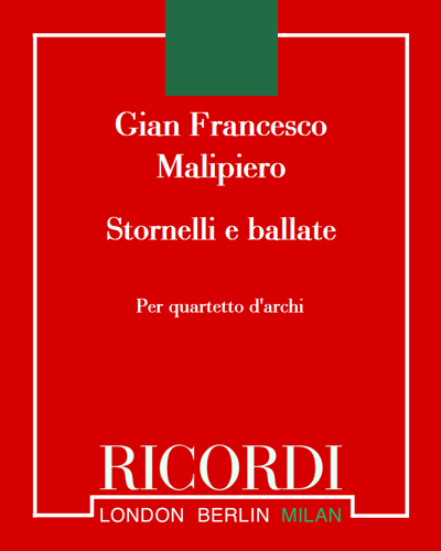 Stornelli e ballate — 马利皮耶罗