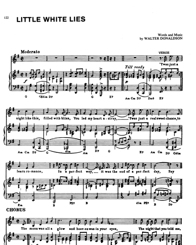 Little White Lies — Walter Donaldson
