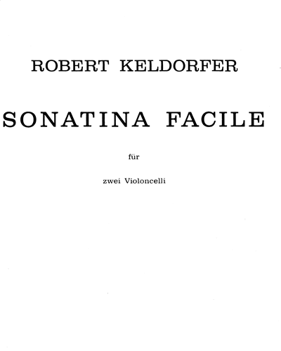 Sonatina facile — Robert Keldorfer