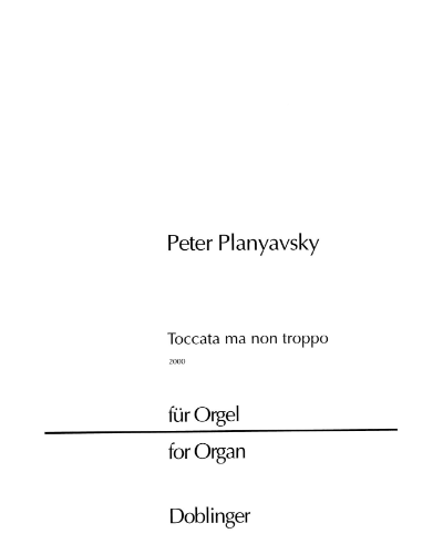 Toccata ma non troppo — Peter Planyavsky