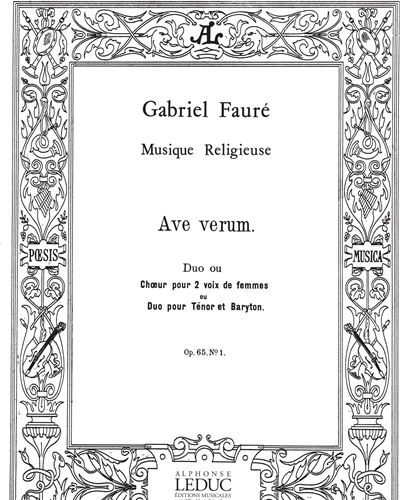 Ave Verum, op. 65 No. 1 — 福雷