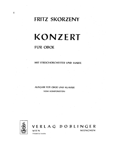 Konzert — Fritz Skorzeny