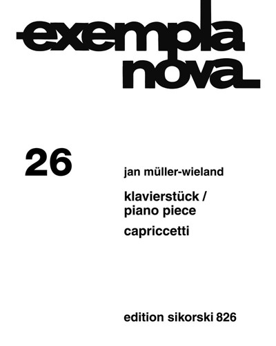Piano Piece / Capriccetti — Jan Müller-Wieland