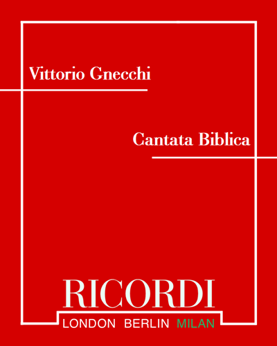Cantata Biblica — Vittorio Gnecchi
