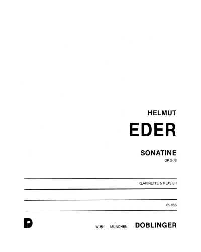 Sonatine, op. 34/5 — Helmut Eder