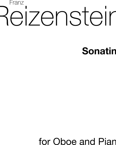 Sonatina for Oboe, Clarinet and Piano — Franz Reizenstein