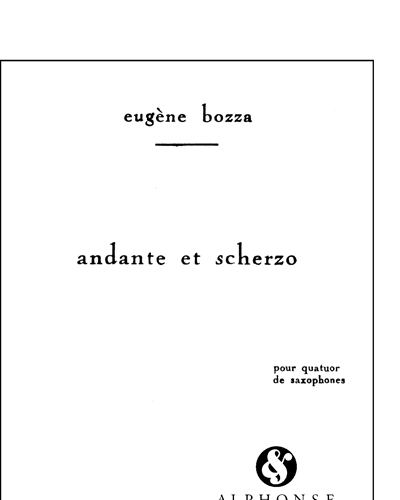 Andante et Scherzo — Eugène Bozza