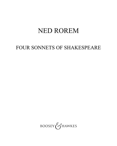 Four Sonnets of Shakespeare — 内德·罗雷姆