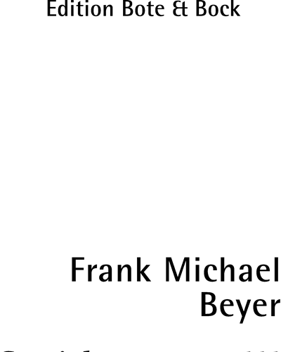 String Quartet III — Frank Michael Beyer