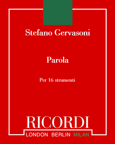 Parola — Stefano Gervasoni