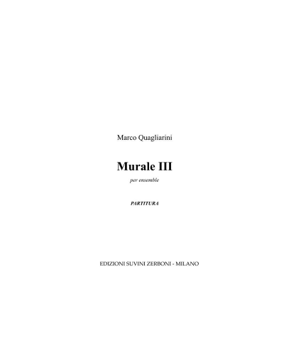 Murale III — Marco Quagliarini