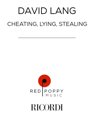 cheating, lying, stealing — 戴维·朗