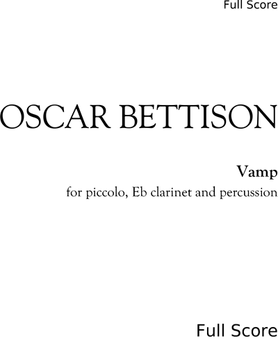 Vamp — Oscar Bettison