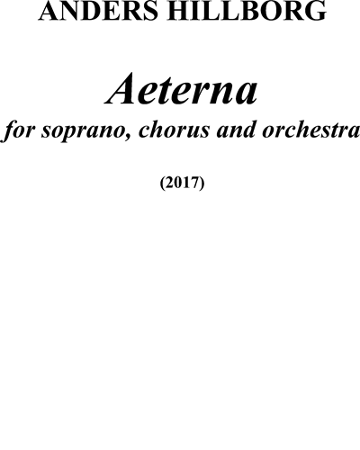 Aeterna — Anders Hillborg