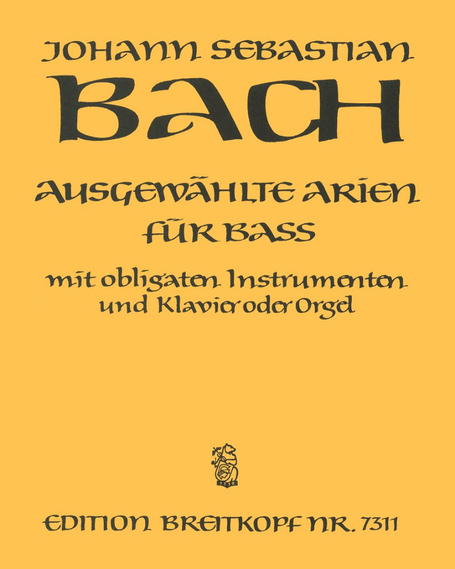 Selected Arias for Bass — Johann Sebastian Bach