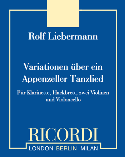 Variationen über ein Appenzeller Tanzlied — Rolf Liebermann