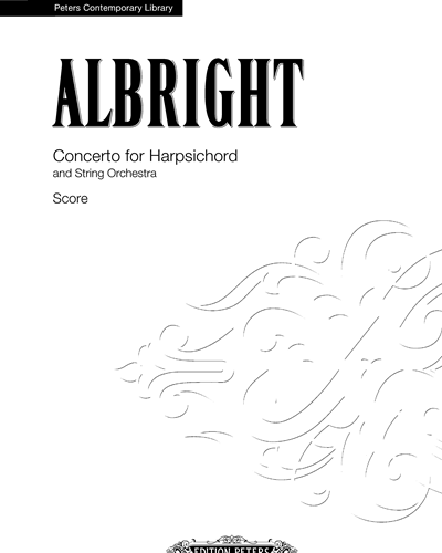 Concerto for Harpsichord and String Orchestra — William Albright