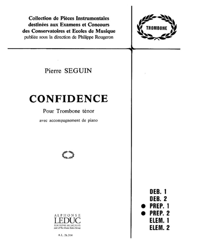 Confidence — Pierre Séguin
