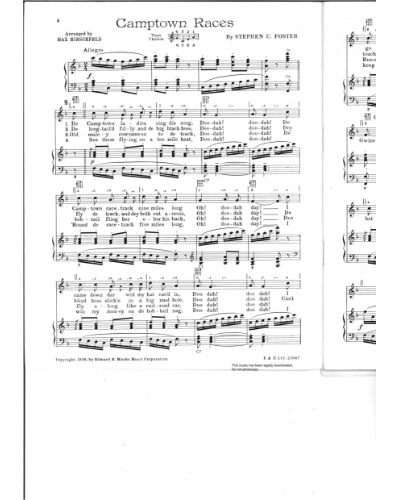 Camptown Races — 斯蒂芬·福斯特