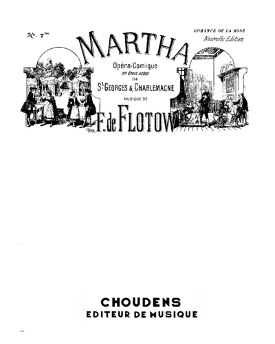 Romance de la rose (No. 7 from 'Martha') — Friedrich von Fotlow