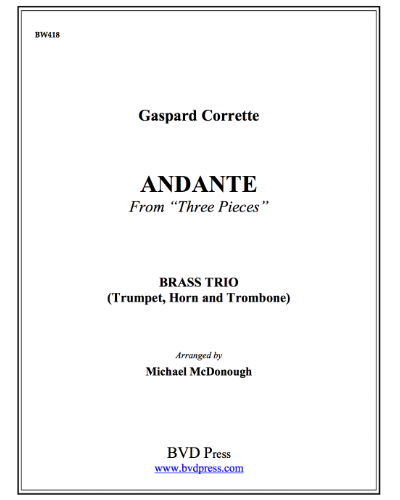 Andante (from 'Three Pieces') — Gaspard Corrette