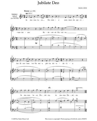 Jubilate Deo — Nigel Hess