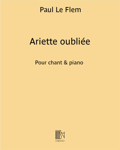 Ariette oubliée — Paul Le Flem