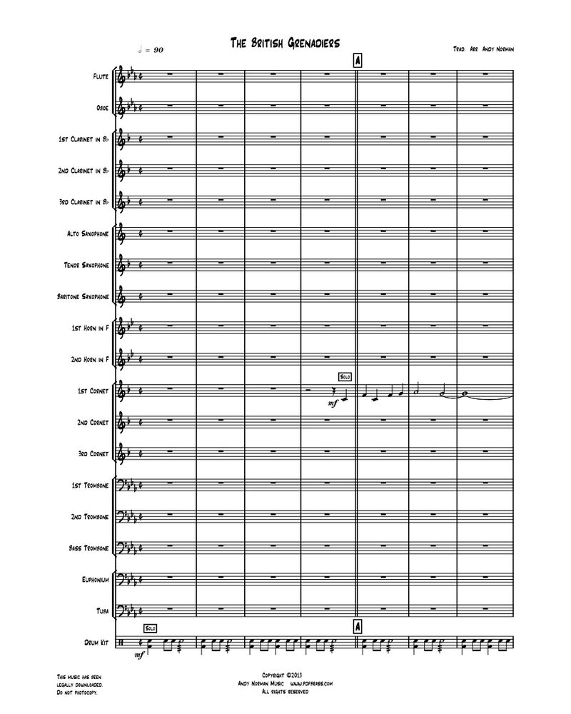 The British Grenadiers — Andrew Norman