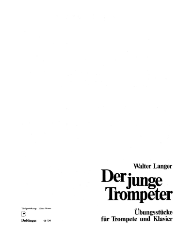 Der junge Trompeter — Walter Langer