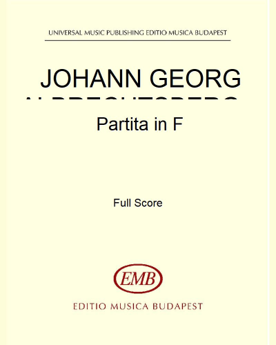Partita in F major — Johann Georg Albrechtsberger