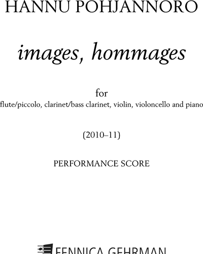 Images, Hommages — Hannu Pohjannoro
