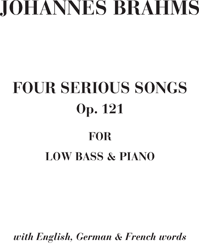 Four Serious Songs, op. 121 — 勃拉姆斯