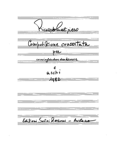 Composizione Concertata — Riccardo Malipiero