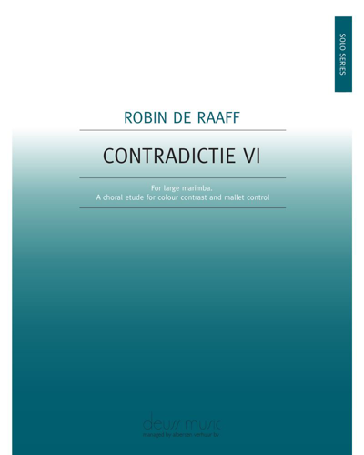 Contradictie VI - Cadenza from Percussion Concerto — Robin de Raaff